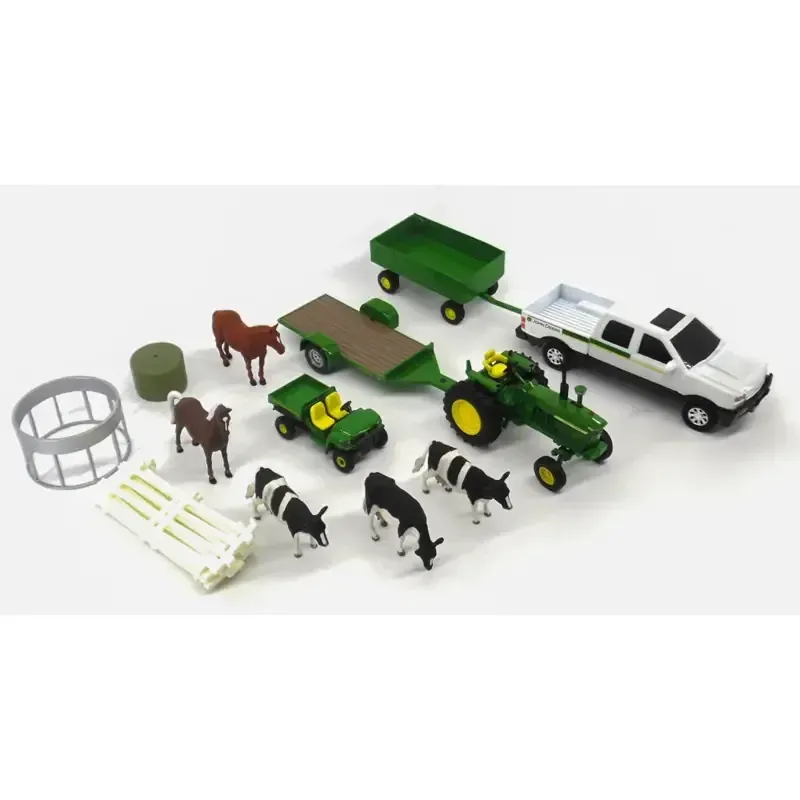 Juego John Deere de 20 piezas, escala 1:32