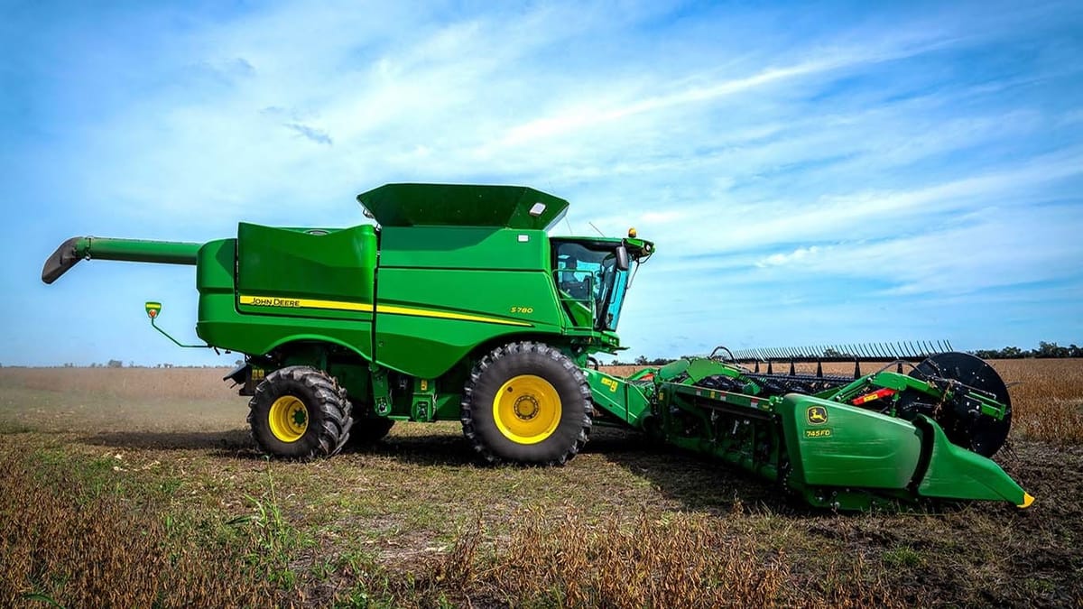 John Deere Plataforma draper flexible de 45 pies